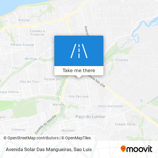 Mapa Avenida Solar Das Mangueiras