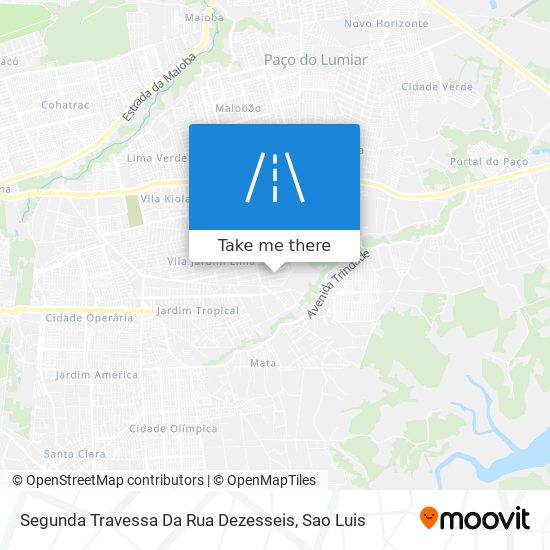 Segunda Travessa Da Rua Dezesseis map