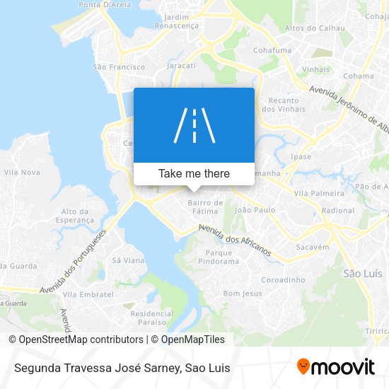 Segunda Travessa José Sarney map