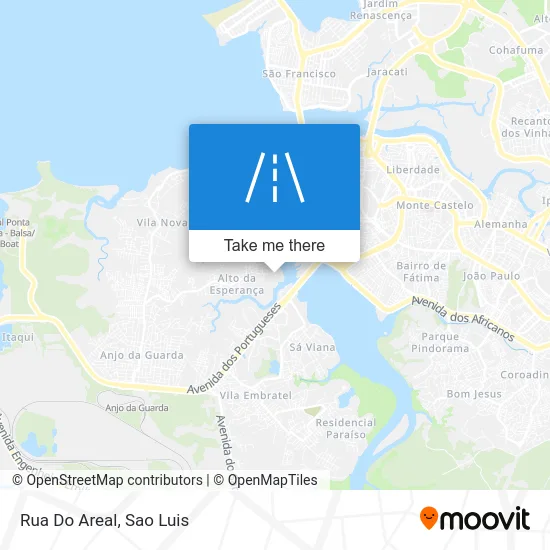 Rua Do Areal map