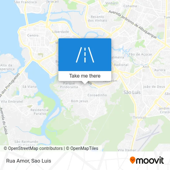 Rua Amor map