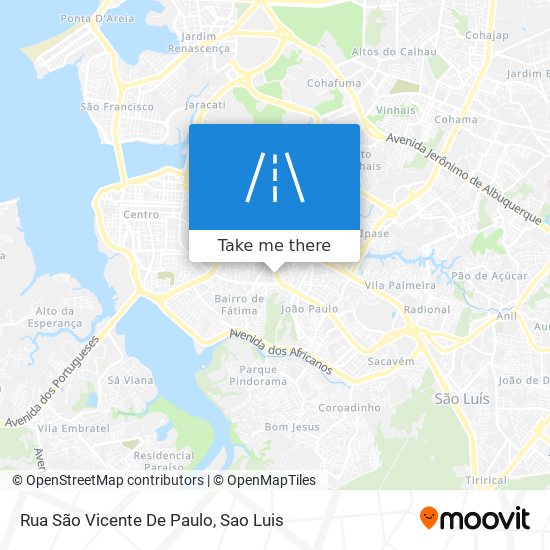 Rua São Vicente De Paulo map