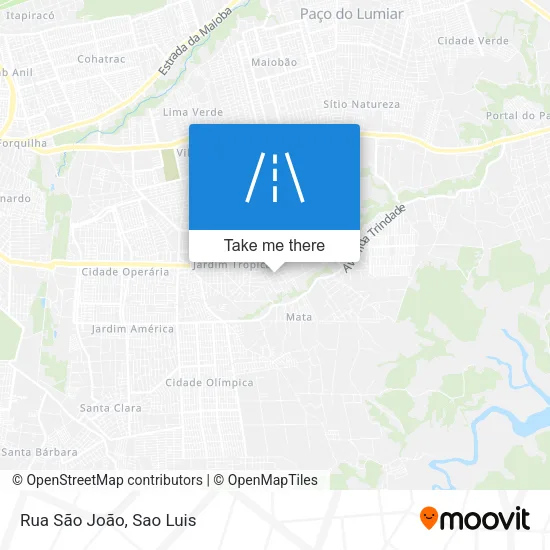 Rua São João map