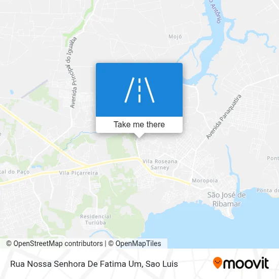 Rua Nossa Senhora De Fatima Um map