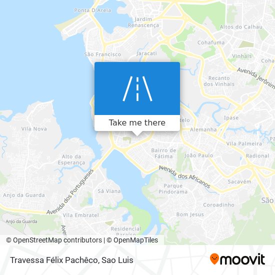 Mapa Travessa Félix Pachêco