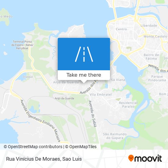 Mapa Rua Vinícius De Moraes