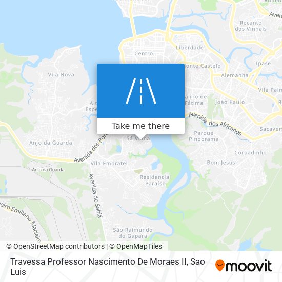 Mapa Travessa Professor Nascimento De Moraes II