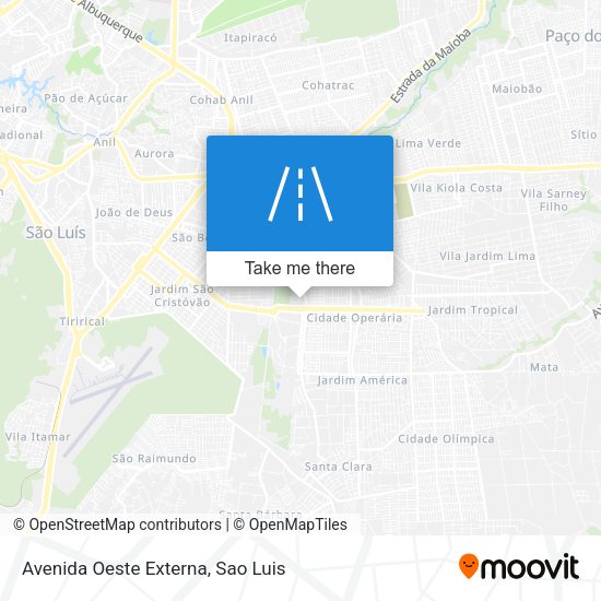 Avenida Oeste Externa map