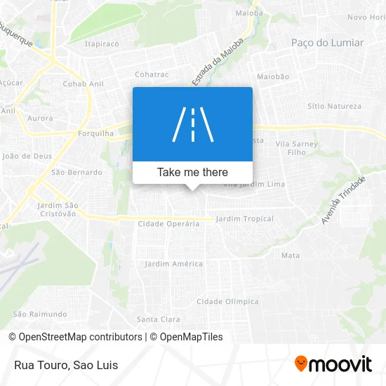 Rua Touro map