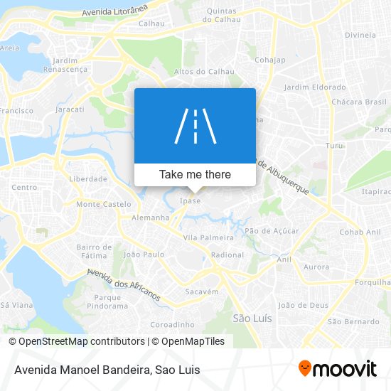 Mapa Avenida Manoel Bandeira