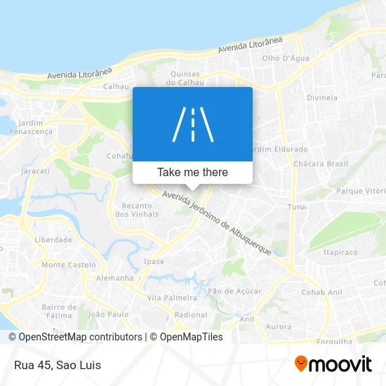 Rua 45 map