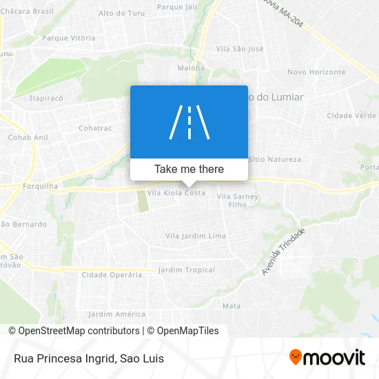 Rua Princesa Ingrid map