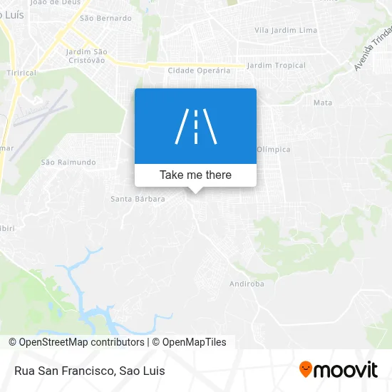 Rua San Francisco map