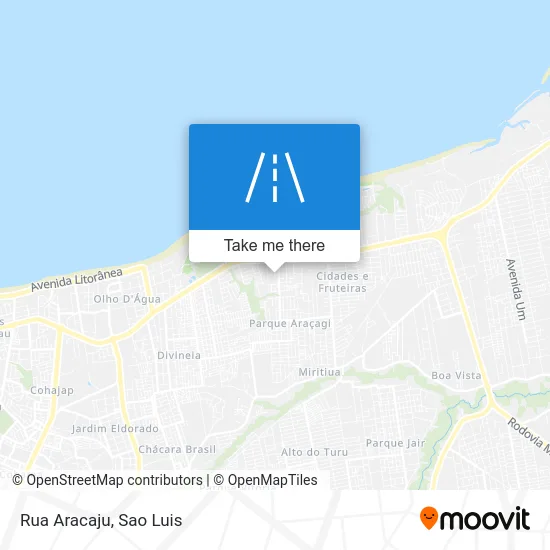 Rua Aracaju map