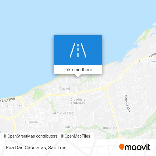 Rua Das Cacoeiras map