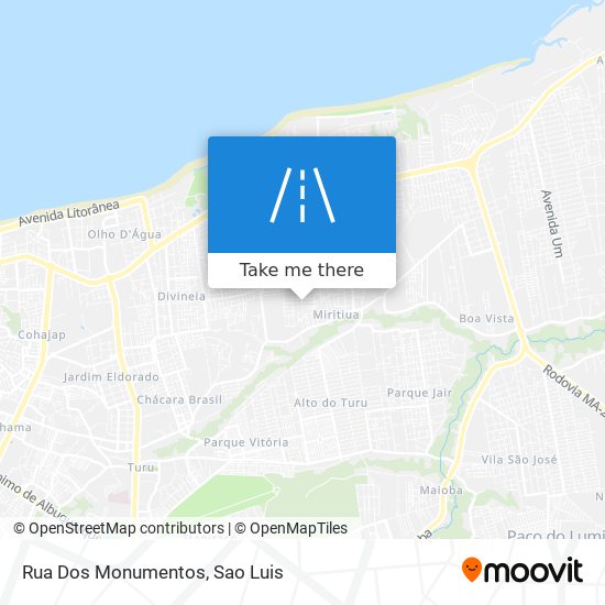Mapa Rua Dos Monumentos