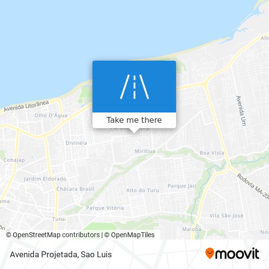 Avenida Projetada map