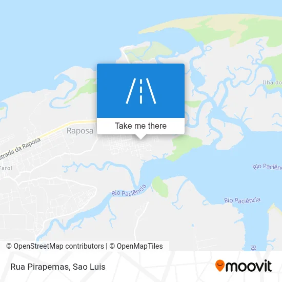 Rua Pirapemas map