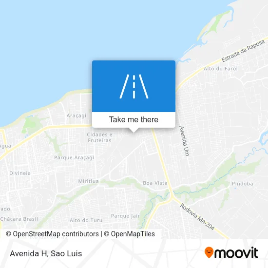 Avenida H map