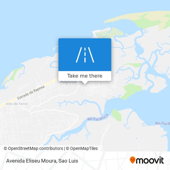 Mapa Avenida Eliseu Moura