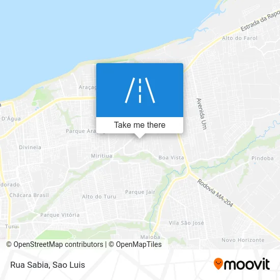 Rua Sabia map