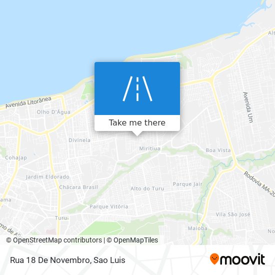 Mapa Rua 18 De Novembro