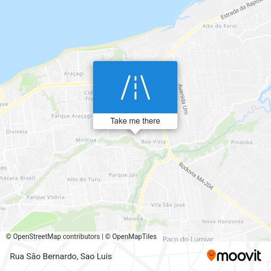 Rua São Bernardo map