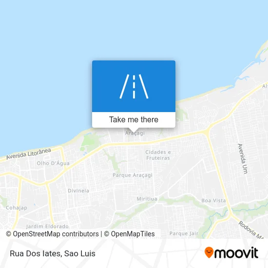 Rua Dos Iates map