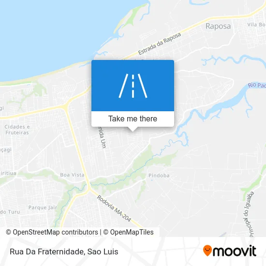 Rua Da Fraternidade map