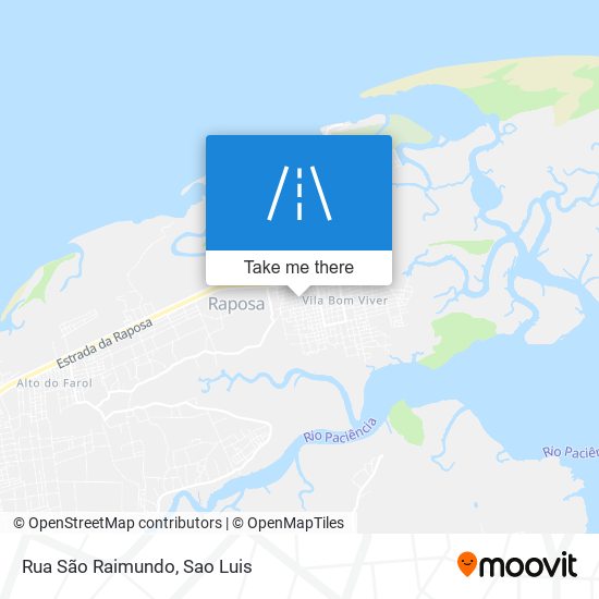 Rua São Raimundo map