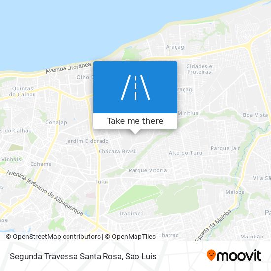 Segunda Travessa Santa Rosa map