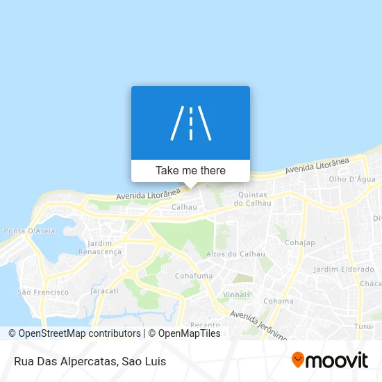 Rua Das Alpercatas map