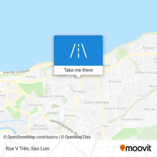 Rua V Três map