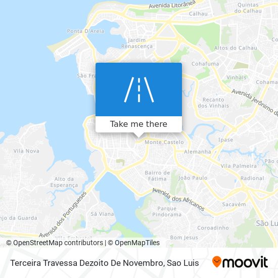 Terceira Travessa Dezoito De Novembro map