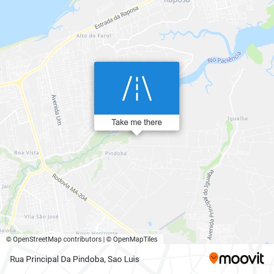 Mapa Rua Principal Da Pindoba