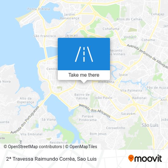 2ª Travessa Raimundo Corrêa map
