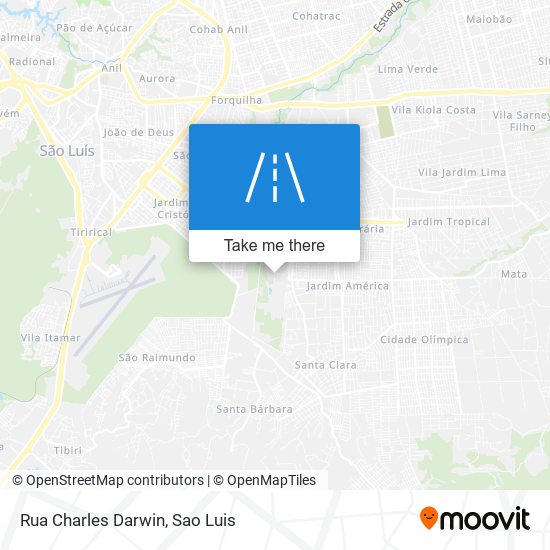 Mapa Rua Charles Darwin