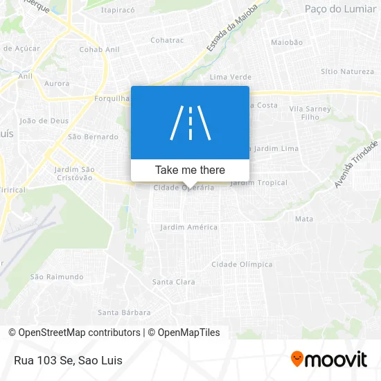 Rua 103 Se map