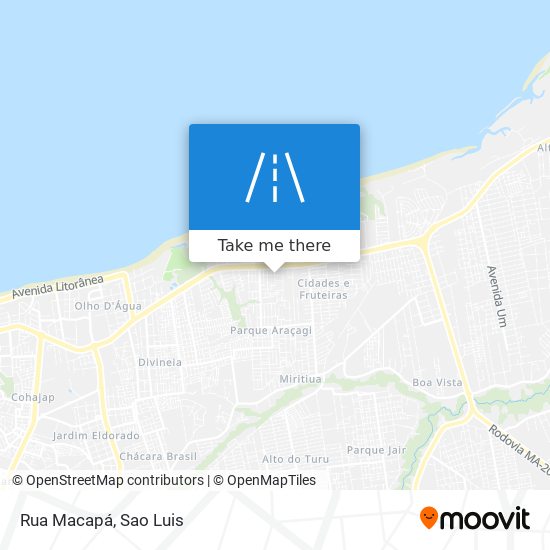 Rua Macapá map