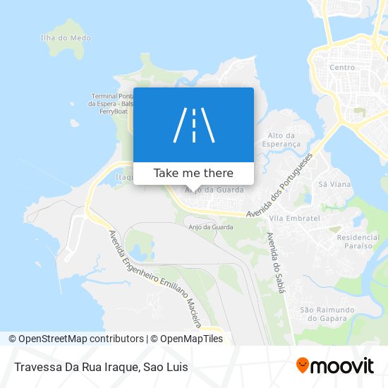 Mapa Travessa Da Rua Iraque