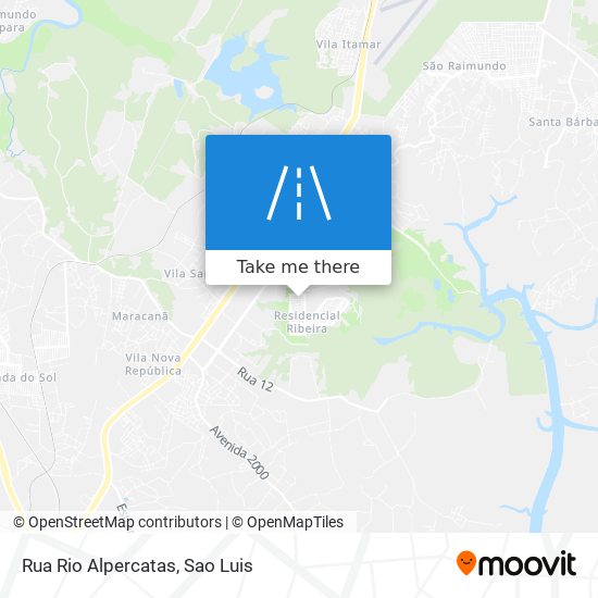 Mapa Rua Rio Alpercatas