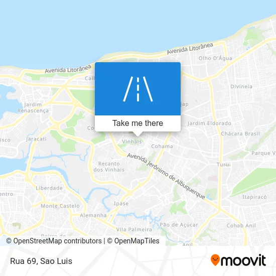 Rua 69 map