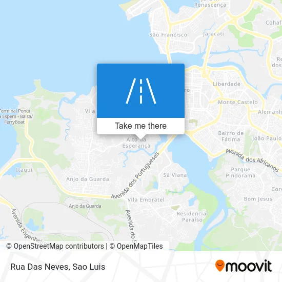 Rua Das Neves map