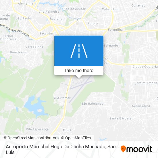 Mapa Aeroporto Marechal Hugo Da Cunha Machado