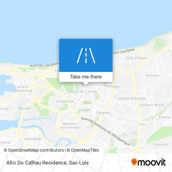 Alto Do Calhau Residence map