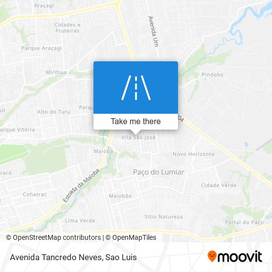 Mapa Avenida Tancredo Neves