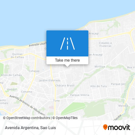 Mapa Avenida Argentina