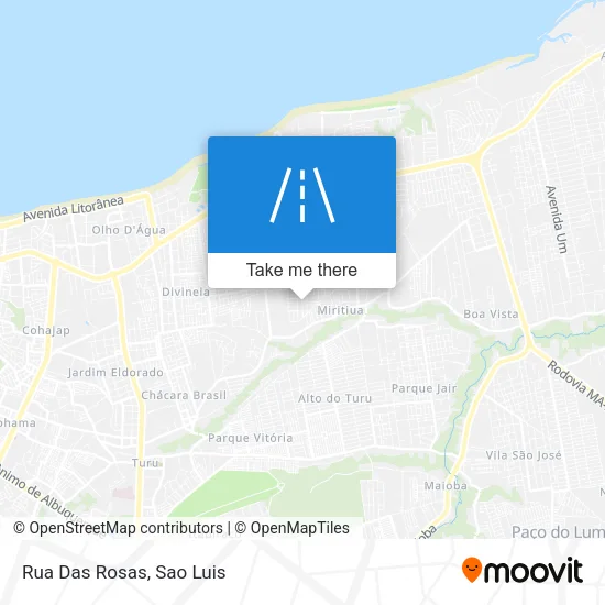 Rua Das Rosas map
