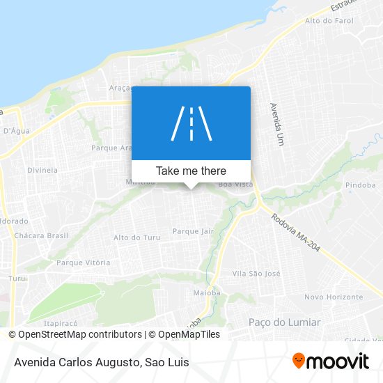 Mapa Avenida Carlos Augusto