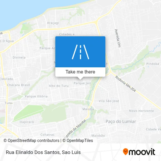 Rua Elinaldo Dos Santos map